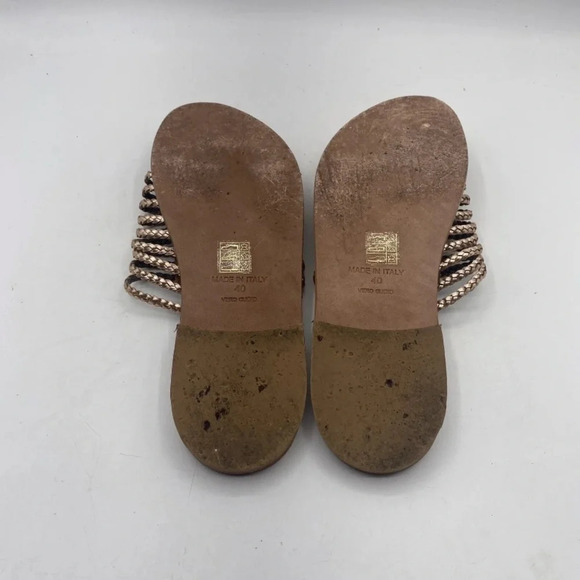 Joie Sahara Metallic Leather‎ Sandals Womens Size 9.5 40 - Picture 7 of 8